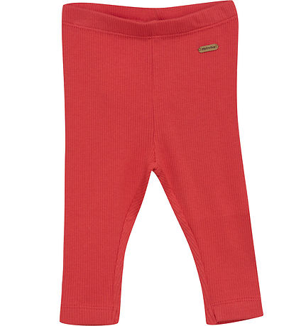 Minymo Leggings - Rib - Tomato Puree Minymo Leggings - Rib - Tomato Puree