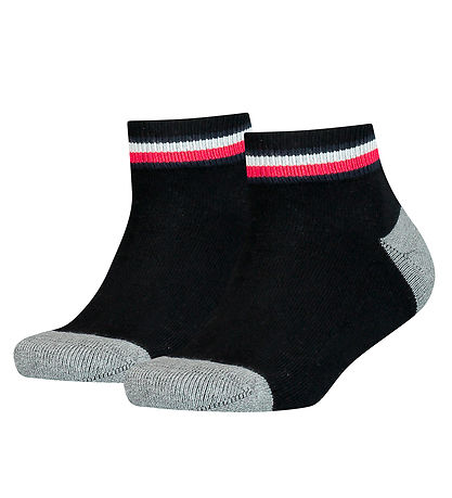 Tommy Hilfiger Sokken - 2-pack - Zwart m. Grijs