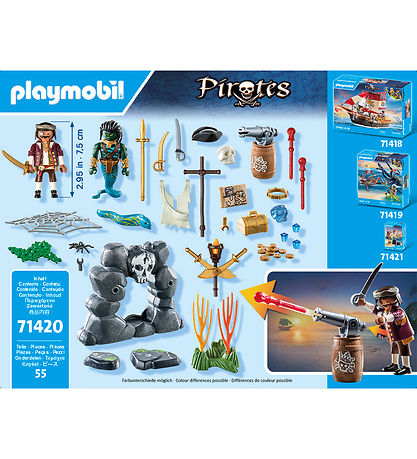 Playmobil Pirates - Schatzsuche - 71420 - 55 Teile