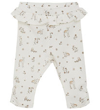 Fixoni Leggings - Silver Peony w. Print Fixoni Leggings - Silver Peony w. Print