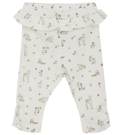 Fixoni Leggings - Silver Peony w. Print Fixoni Leggings - Silver Peony w. Print