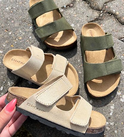 En Fant Sandaalit - Nubukka - Champagne Beige