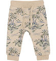 En Fant Trousers - Slub - Cement w. Print En Fant Trousers - Slub - Cement w. Print