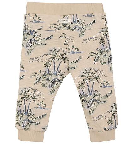 En Fant Trousers - Slub - Cement w. Print