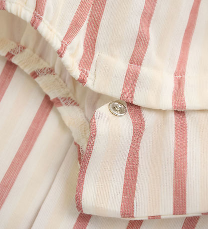 En Fant Bodysuit Sleeveless - Striped - Eggnog w. Stripes