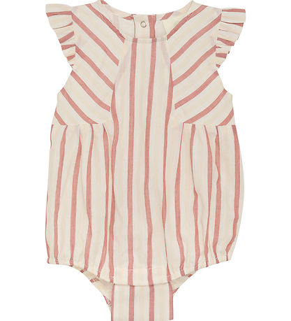 En Fant Bodysuit Sleeveless - Striped - Eggnog w. Stripes