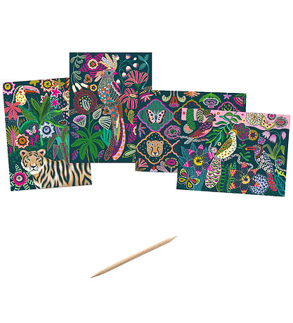Carte à gratter Djeco - 4 pces - Rococo Carte à gratter Djeco - 4 pces - Rococo