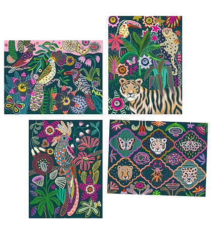 Carte à gratter Djeco - 4 pces - Rococo Carte à gratter Djeco - 4 pces - Rococo