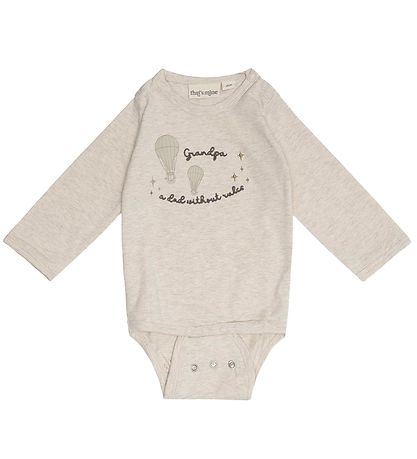 That's Mine Bodysuit l/s - Billie Grandpa - Cream Melange