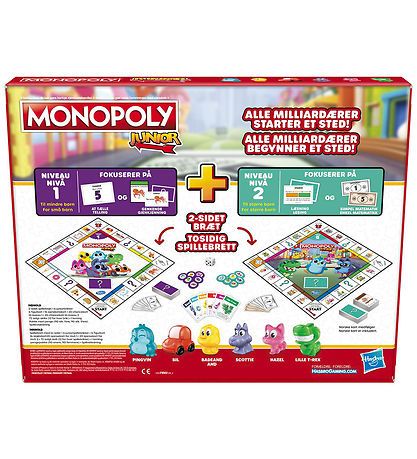 Hasbro Board Game - Monopoly Junior - 2-I-1