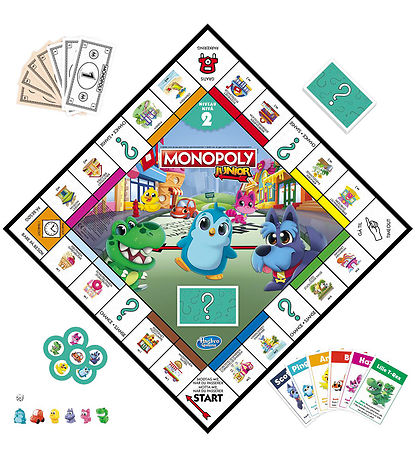 Hasbro Board Game - Monopoly Junior - 2-I-1