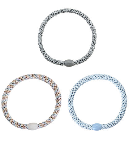Kknekki Elastische Haarband - Slijm - 6-pack - Blauw