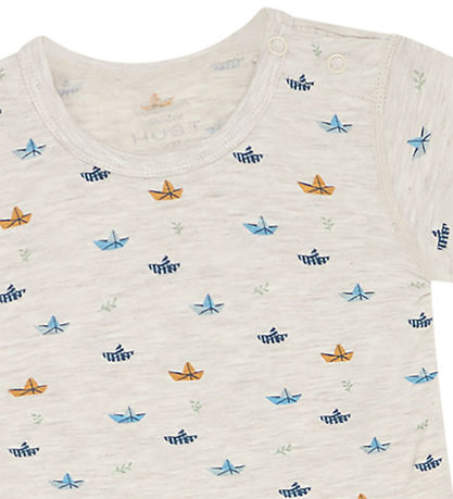 Hust and Claire Bodysuit k/æ - Bow - Bamboo - Glacier Hust and Claire Bodysuit k/æ - Bow - Bamboo - Glacier