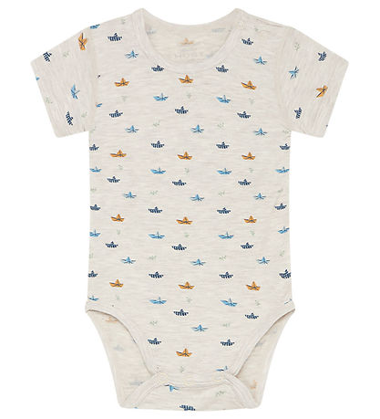 Hust and Claire Bodysuit k/æ - Bow - Bamboo - Glacier Hust and Claire Bodysuit k/æ - Bow - Bamboo - Glacier