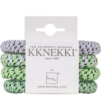 Kknekki Elastic Hair Bands - 4-Pack - Green/Blue Kknekki Elastic Hair Bands - 4-Pack - Green/Blue