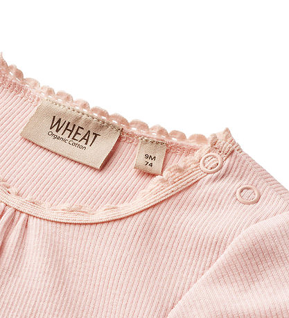 Wheat Bodysuit s/s - Rib - Edna - Rose Ballet Wheat Bodysuit s/s - Rib - Edna - Rose Ballet