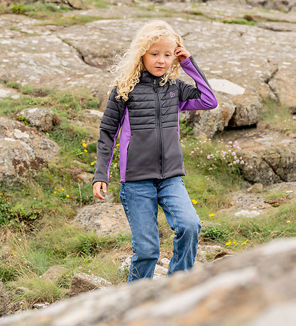 Didriksons Softshell Jacket w. Thermo - Carnation - Coal Black
