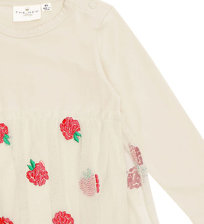 The New Siblings Bodysuit w. Skirt l/s - TnsJosephine - White Sw