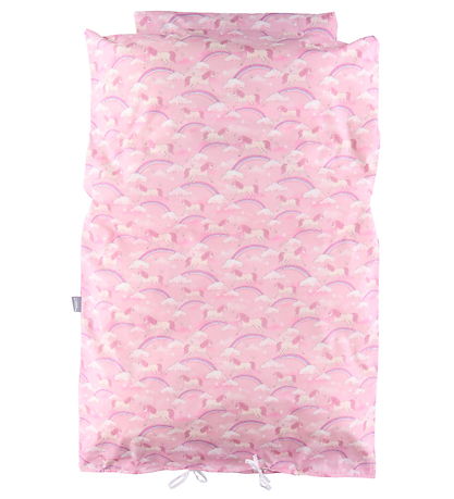 Nørgaard Madsens Bedding - Baby - Pink w. Unicorns/Rainbow