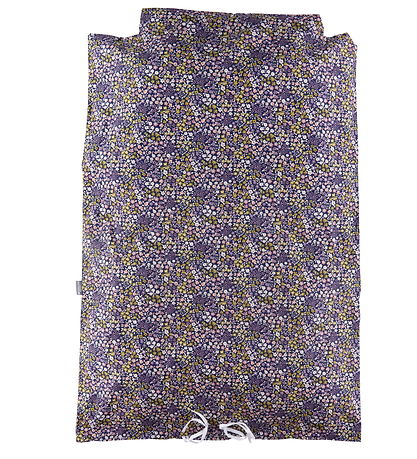 Nørgaard Madsens Bedding - Junior - Blue w. Purple Flowers