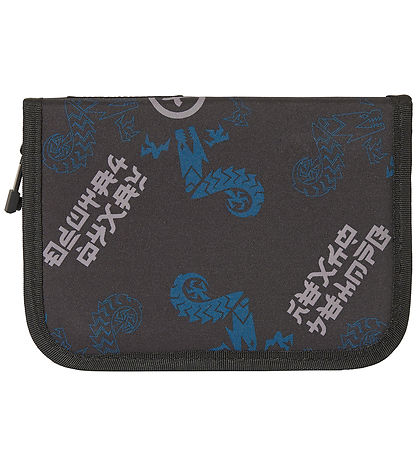 LEGO® Ninjago Pencil Case w. Contents - Black/Blue w. Print