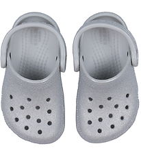 Crocs Sandals - Classic Glitter Clog T - Silver Glitter