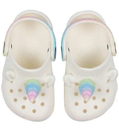 Sandales Crocs - Classic+ Rainbow Unicorn Sabot T - Craie Sandales Crocs - Classic+ Rainbow Unicorn Sabot T - Craie