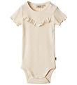 Wheat Bodysuit s/s - Rib - Edith - Cream Wheat Bodysuit s/s - Rib - Edith - Cream