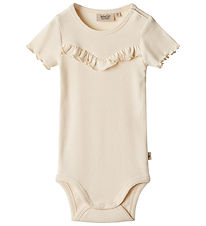 Wheat Bodysuit s/s - Rib - Edith - Cream Wheat Bodysuit s/s - Rib - Edith - Cream
