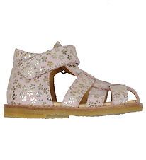 Sandales Angulus - Débutant - Rose Gold Fleurs Sandales Angulus - Débutant - Rose Gold Fleurs