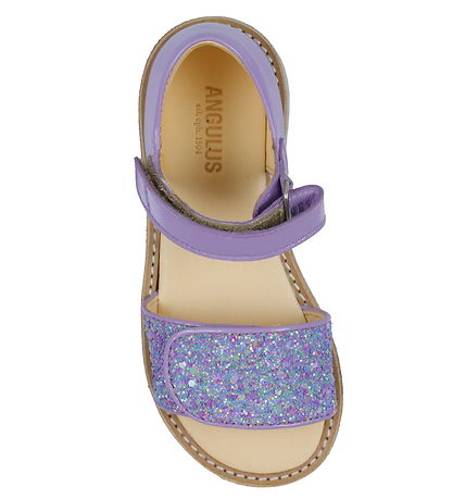 Angulus Sandalen - Glitter - Flieder/Confetti Glitter