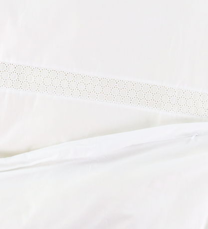 Nørgaard Madsens Beddengoed - Baby - Wit m. Pointelle Nørgaard Madsens Beddengoed - Baby - Wit m. Pointelle