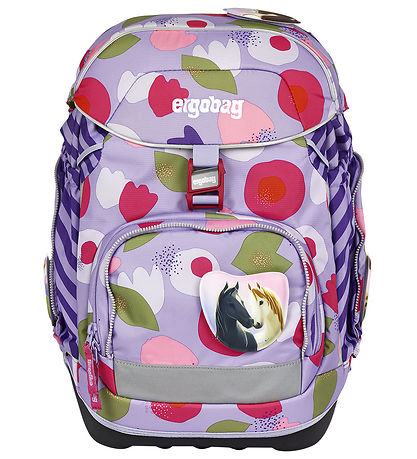 Ergobag 책가방 세트 - 팩 - 꽃 파우더 베어