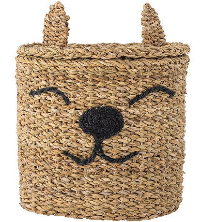 Bloomingville Kurv m. Lokk - 26x30 cm - Mikke - Tang - Naturlig Bloomingville Kurv m. Lokk - 26x30 cm - Mikke - Tang - Naturlig