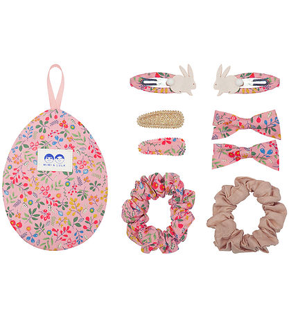 Mimi & Lula Gift Set w. Hair Accessory - Easter Egg Pink