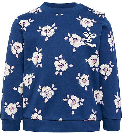 Hummel Sweatshirt - HmlBloom - Dark Denim Hummel Sweatshirt - HmlBloom - Dark Denim