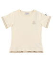 T-Shirt Moncler - Cream av. Beige
