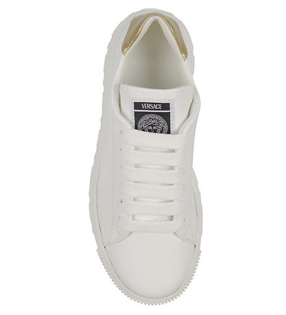 Versace Shoe - La Greca - White w. Gold Versace Shoe - La Greca - White w. Gold