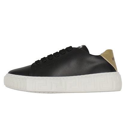 Versace Shoe - La Greca - Black. w. Gold