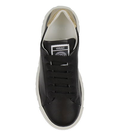 Versace Shoe - La Greca - Black. w. Gold