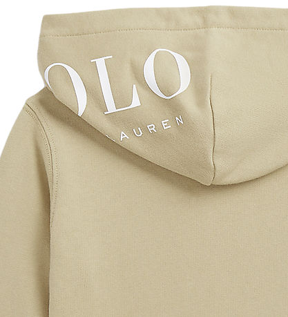 Polo Ralph Lauren Hoodie - Classic+ - Khaki w. White