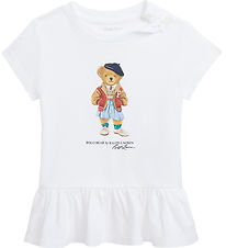 T-Shirt Polo Ralph Lauren - Blanc av. Peluche