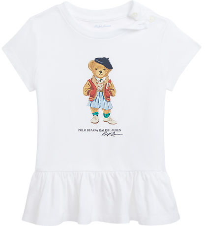 Polo Ralph Lauren T-shirt - White w. Soft Toy Polo Ralph Lauren T-shirt - White w. Soft Toy