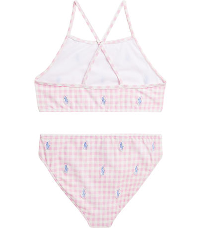 Polo Ralph Lauren Bikini - Rosa/Vitrutig m. Logotyper Polo Ralph Lauren Bikini - Rosa/Vitrutig m. Logotyper