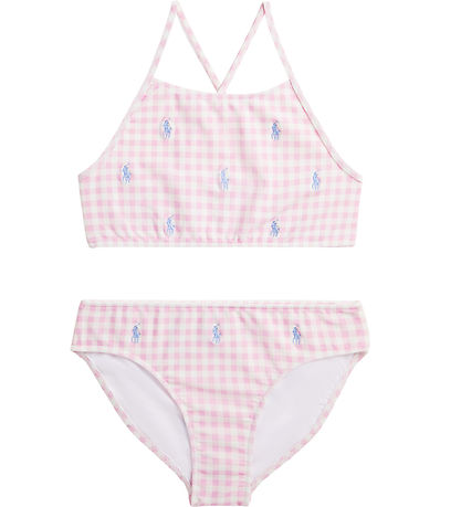 Polo Ralph Lauren Bikini - Rosa/Vitrutig m. Logotyper Polo Ralph Lauren Bikini - Rosa/Vitrutig m. Logotyper