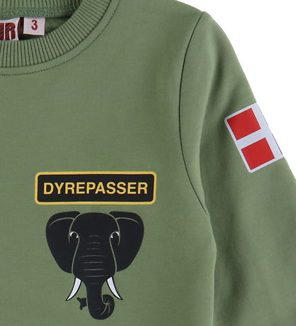 Sweat-shirt DYR-Cph - Soins aux animaux - Sage Éléphant Sweat-shirt DYR-Cph - Soins aux animaux - Sage Éléphant