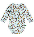 Freds World Bodysuit l/s - Leo - Aqua/Tangerine/Pastel Freds World Bodysuit l/s - Leo - Aqua/Tangerine/Pastel