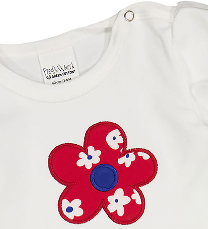 Freds World Bodysuit s/s - Gladly Puff - White