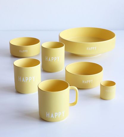 Design Letters Mug - Favourite - Happy - Yellow Design Letters Mug - Favourite - Happy - Yellow