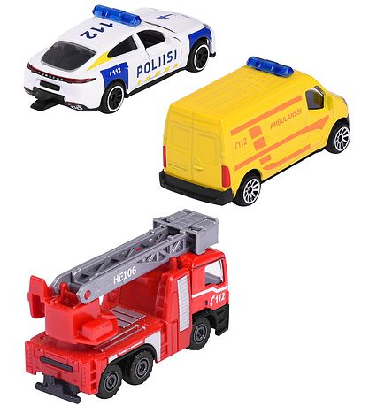 Majorette Toys - 3 Parts - Rescue vehicles